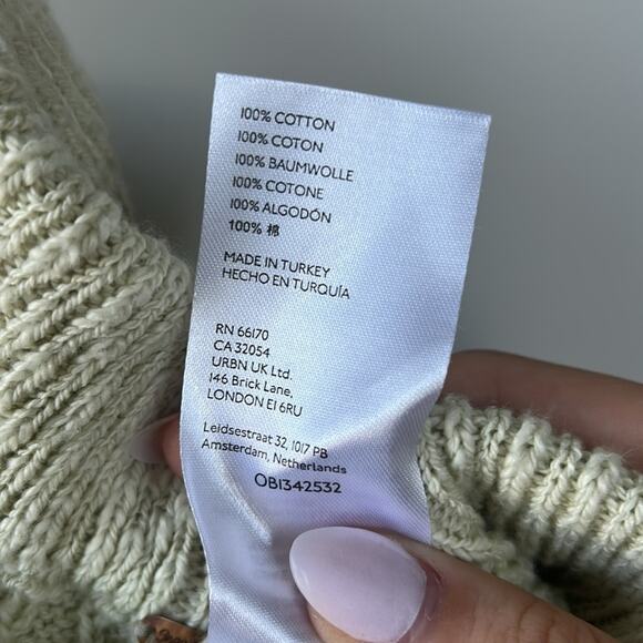 Free People Ocean Drive Knit Wide Leg Pants in Opal Silk Size Medium Gently Used - Picture 4 of 6